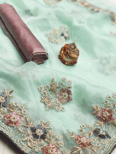 Kalika By Raj Mandir Partywear Organza Silk Saree Collection